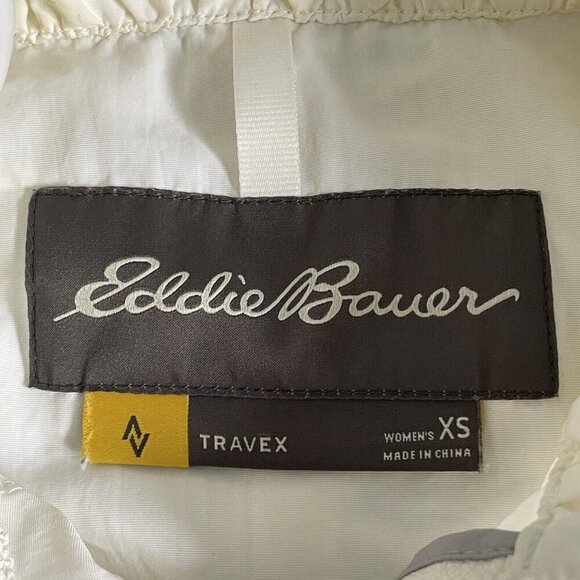 Eddie Bauer Womens First Ascent Travex Nylon Jacket Size XS Full Zip White Logo - Picture 14 of 16